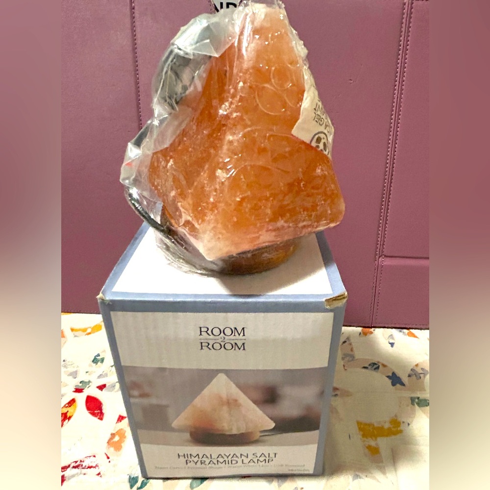 Himalayan Salt Pyramid Lamp from Room 2 Room